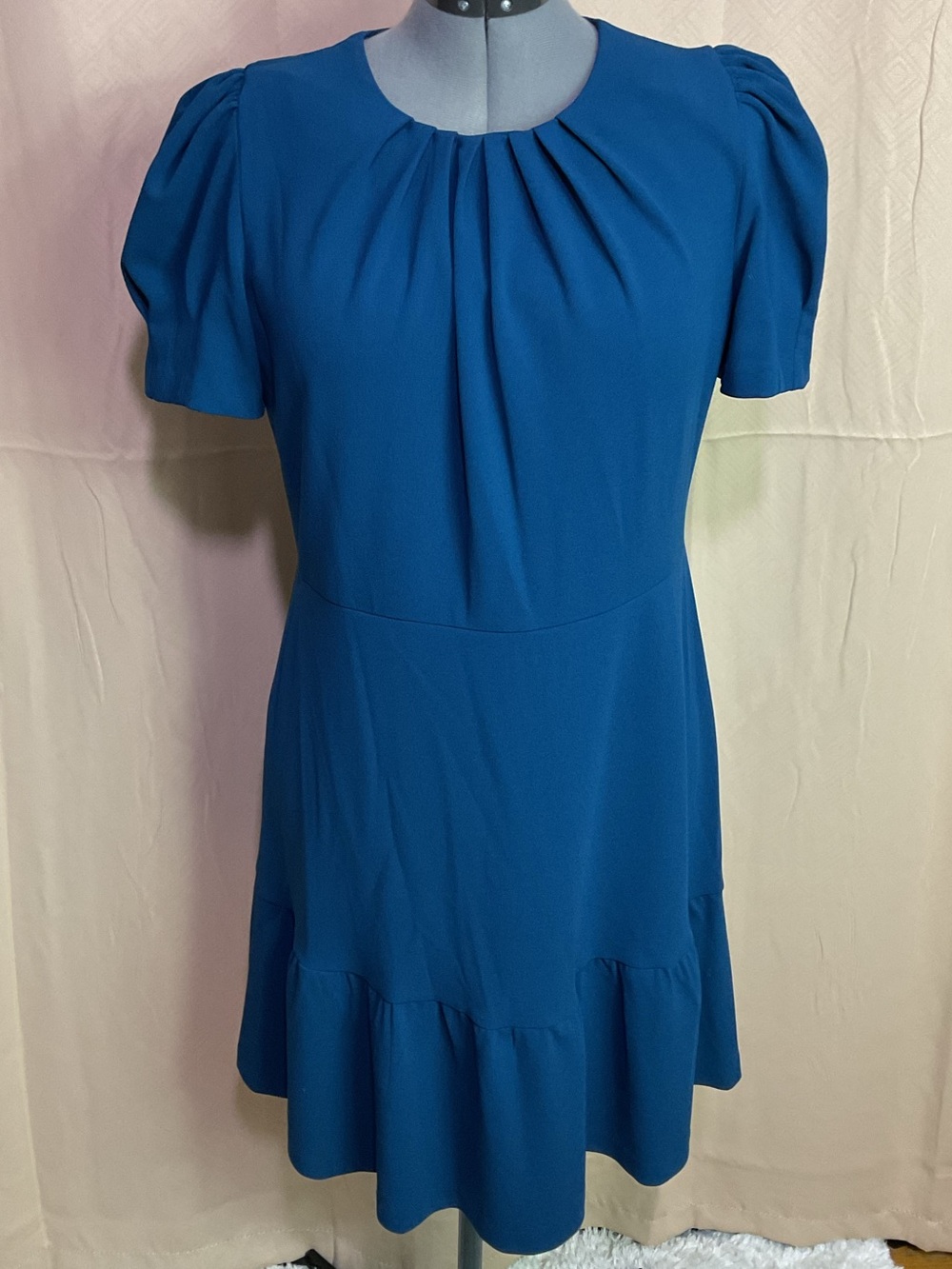 DKNY Colbalt -Blue Textured Dress